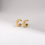 STAINLESS STEEL MIRROR GEOMETRIC HOLLOW EARRINGS_CWAJE5113