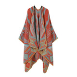 ETHNIC STYLE SHAWL WITH WARM CASHMERE SLIT CAPE_CWASC2244
