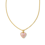 SWEET HEART SHELL PENDANT NECKLACE_CWMM5294