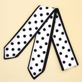 SKINNY FLORAL RIBBON SCARF FOR HAIR OR HANDBAG_CWASC0067