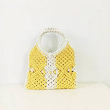 CUTE HOLLOW MESH HANDHELD WOVEN BAG_CWAB1976
