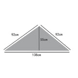 KNIT TRIANGLE SHAWL WRAP FOR SUMMER AIR ROOMS_CWASC0845