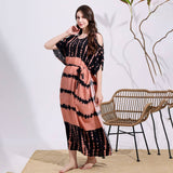 RAYON TIE DYE OFF SHOULDER BEACH COVER UP_CWMM6152