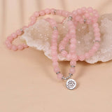 108 PINK BEADED BRACELETS WITH STRETCHY BANDS_CWAJE3935