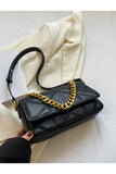 Quilted Zipper Chain Point Cross Body Bag_Cwab0526