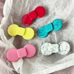 Cute Round Bow Hair Clip ? Colorful Duckbill Claw_Cwaha07186
