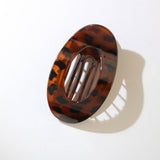 Cwaha07418_Large Oval Hair Claw Clip For Women Updo