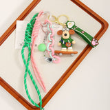 CUTE CARTOON SKATEBOARD BULLDOG KEYCHAIN CHARM_CWMM7564