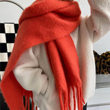 SOFT MOHAIR FEEL SCARF COZY WINTER WRAP_CWASC0323