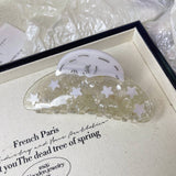 SUNFLOWER SNAIL ACETATE HAIR CLAW CLIP AESTHETIC_CWAHA1329