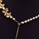 Womens Natural Freshwater Pearl Necklace
