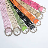 Womens Obi Braided With Large Round Buckle