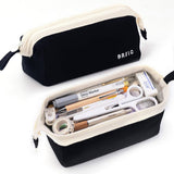 SOLID COLOR SIMPLE BOAT SHAPED PENCIL CASE_CWMM1974