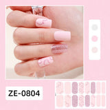 Valentine Pink Heart Lip Nail Stickers_Cwmm11217