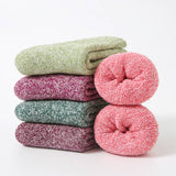 5 PAIRS PER PACK OF SOLID COLOR THICK WARM SOCKS_CWMS0695