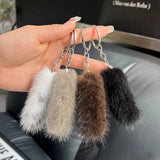 MINI CUTE PLUSH TAIL CAR KEYCHAIN BAG PENDANT_CWMM2537