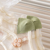 FLORAL SUMMER SHEER MESH SOCKS FOR WOMENS_CWMS0444