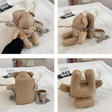 FASHION CUTE BEAR ONE SHOULDER CHAIN BAG_CWAB0988