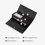 RETRO MULTI POCKET ZIPPER WALLET_CWAB1647