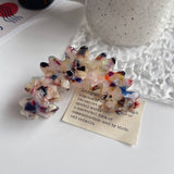 Wavy Flower Acetate Hair Claw, Simple Fresh Clip_Cwaha1328
