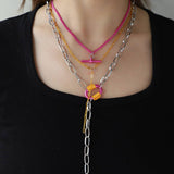 Womens Fashionable Braided Stacking Necklace