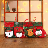 RETRO CARTOON SMALL CHRISTMAS STOCKING GIFT BAG_CWMM1893