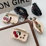 CHERRY SERIES ACETATE HAIR CLAW SWEET SIMPLE CLIP_CWAHA5967