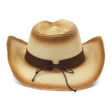 OUTDOOR BEACH SUN HAT WESTERN COWBOY STRAW HAT_CWAH1254