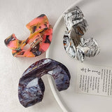 High-End U-Shaped Acetate Hair Claw?Elegant Clip_Cwaha07249