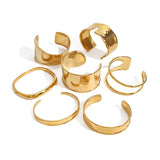 BOLD GOLD OPEN CUFF BRACELET IN STAINLESS STEEL_CWAJE4623