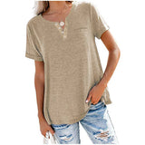 Versatile V-Neck Short-Sleeved Loose T-Shirt_Cwtbls02472