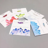 SILVER CHAIN NATURAL STONE NECKLACE WITH CARD_CWAJE1057