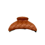 Ven Lattice Pu Leather Ethnic Hair Claw_Cwaha6379