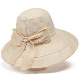 Travel Sun Protection Bow Bucket Hat_Cwah1497
