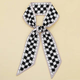 LETTER FLORAL TWILLY SCARF HAIR RIBBON BAG TIE_CWASC0095