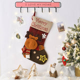 SEQUINED 3D SANTA CLAUS CHRISTMAS STOCKINGS_CWMS1424