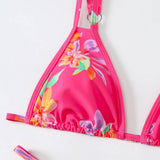 PRINTED BIKINI SET SEXY DOUBLE STRAP SWIMSUIT_CWMW0914