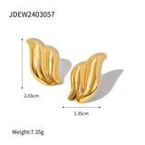 SIMPLE DOUBLE LAYER GLOSSY WATER DROP EARRINGS_CWAJE1783