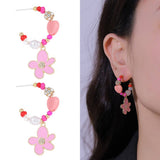 HEART SHAPED ZIRCONIUM INLAID MULTI ROW NECKLACE_CWAJE2927