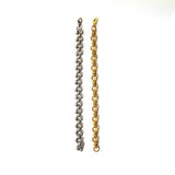 BOLD STAINLESS STEEL LINKED BEAD CIRCLE BRACELET_CWAJE4602