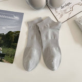 SOLID COLOR COTTON SPORTS BREATHABLE SOCKS FOR MEN_CWMS2014