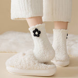 AUTUMN AND WINTER FLOWER CUTE WARM SLEEPING SOCKS_CWMS1072