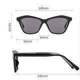 FASHION COLORBLOCK CLIP ON TEMPLE SUNGLASSES WOMEN_CWASG1171