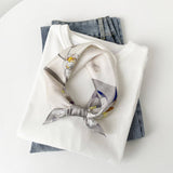 SILK SQUARE SCARF ELEGANT CHINESE FLORAL PRINT_CWASC0814