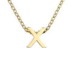 NEW CREATIVE STAINLESS STEEL GOLD LETTER NECKLACE_CWMM3755