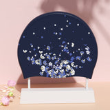 ADULT WOMENS SWIM CAP FLORAL WATERPROOF_CWMM6711