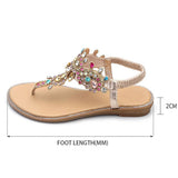Woman Bohemian Style Gold Flat Sandal