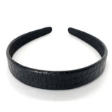 ELEGANT CROC PATTERN FAUX LEATHER HEADBAND_CWAHA6335