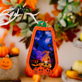 HALLOWEEN PUMPKIN PENDANT WITH LIGHT IN WOODEN BOX_CWMM1769