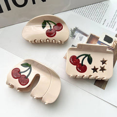 CHERRY SERIES ACETATE HAIR CLAW SWEET SIMPLE CLIP_CWAHA5967